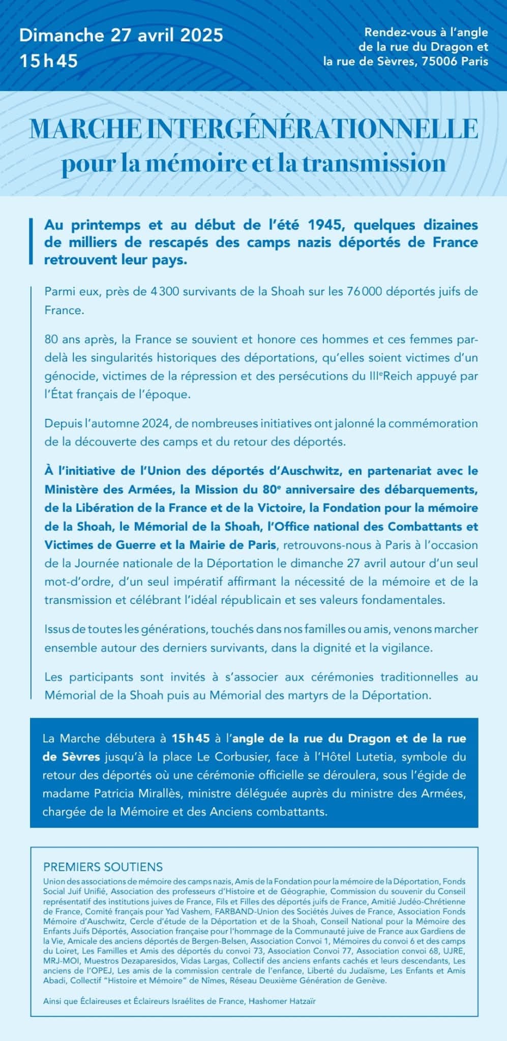 appel marche lutetia 